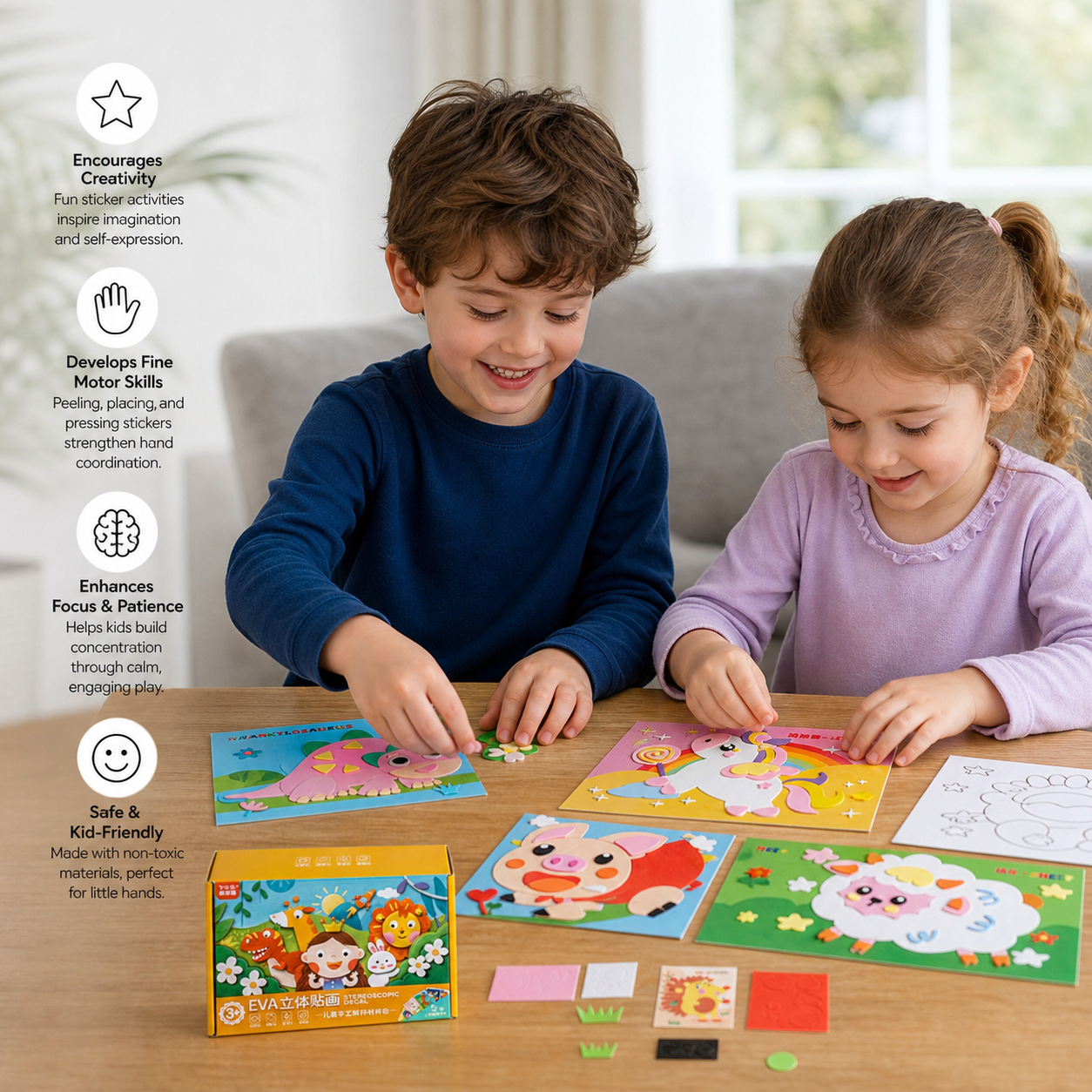 Creative sticker craft set for children