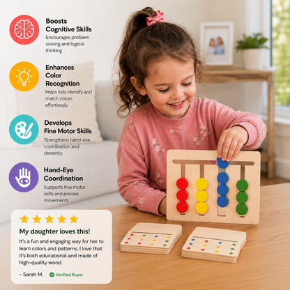 Montessori Wooden Colour Pattern Matching Game