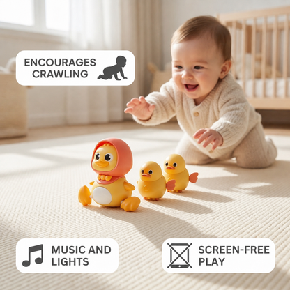 Musical Duck Family Crawling & Learning Toy for Babies