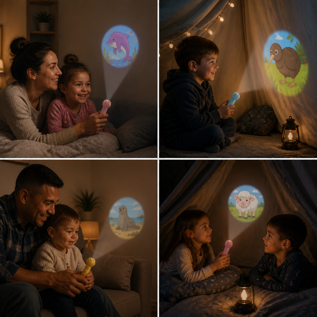 Kids’ Bedtime Story Projection Flashlight