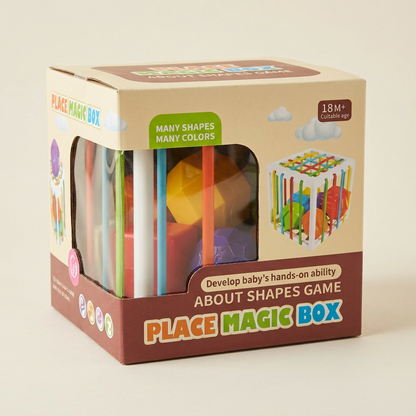 Montessori shapebox – sorting and motor skills game