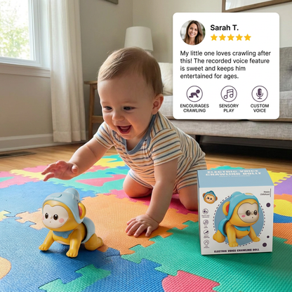 Interactive Crawling Baby Toy with Music & Voice Recording