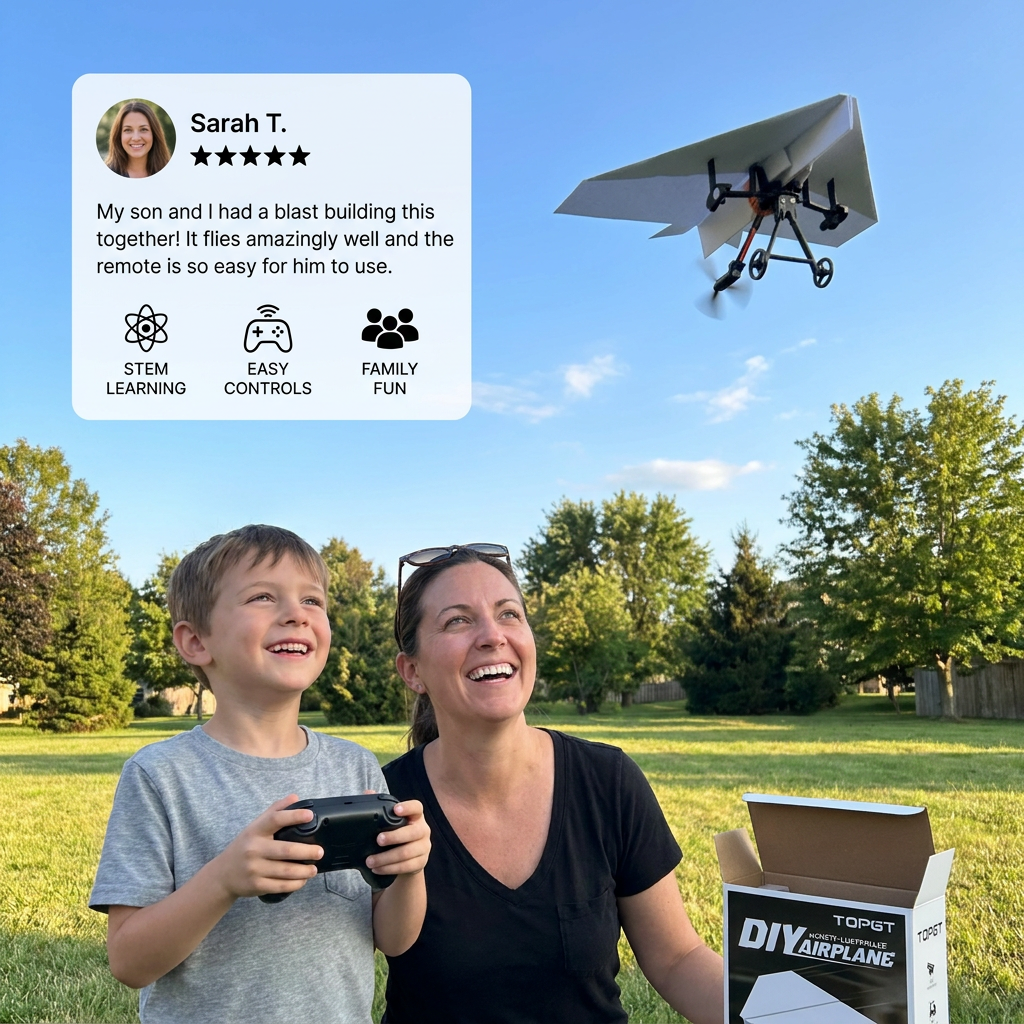 DIY Remote Control Paper Airplane Kit