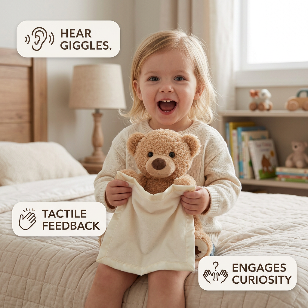 Peek-A-Boo-Teddy - Interactive Plush Toy