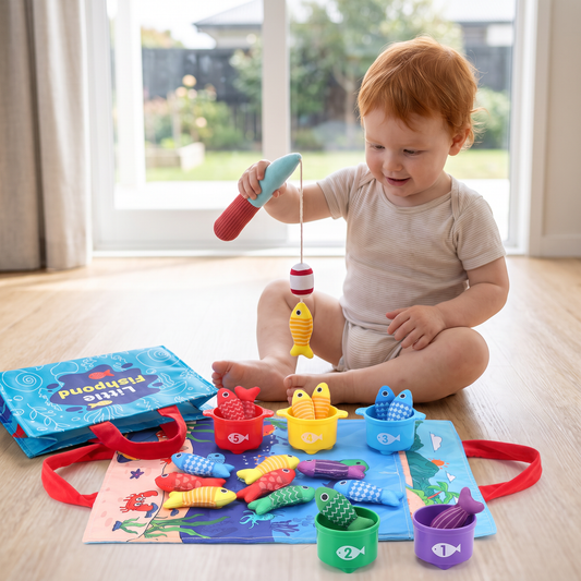 Montessori Plush Fishing Bond Toy