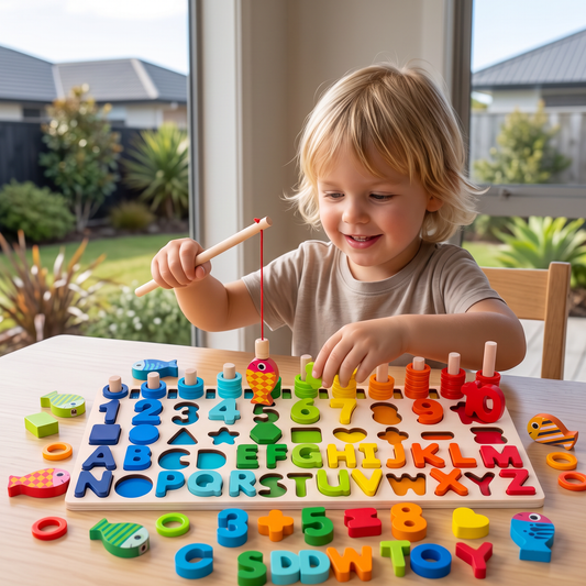 WoodenEdu | Cognitive Learning Toy - Montessori Wooden Board