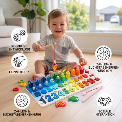 WoodenEdu | Cognitive Learning Toy - Montessori Wooden Board