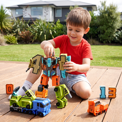 Foldable Number Vehicle Kids Toy