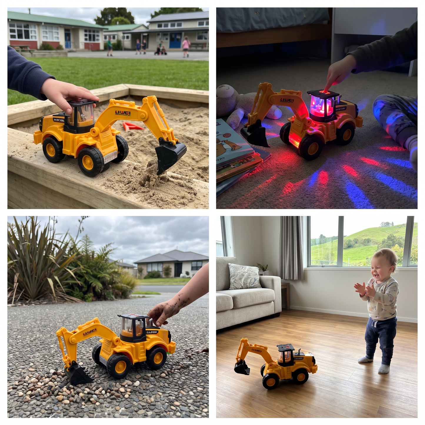 Dancing Music Excavator Toy