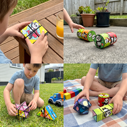 Magical Folding Cubes