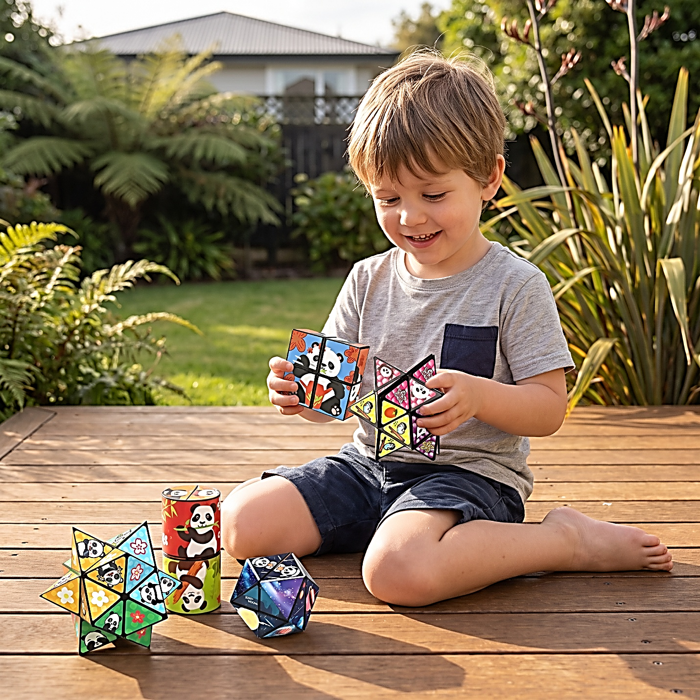 Magical Folding Cubes