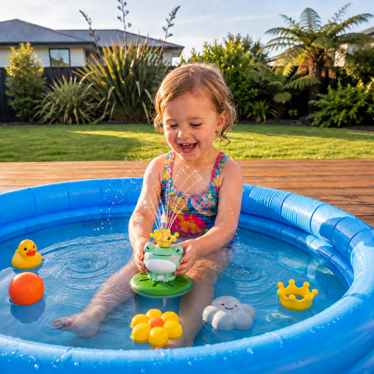 Sprinkling Frog Bath Toy