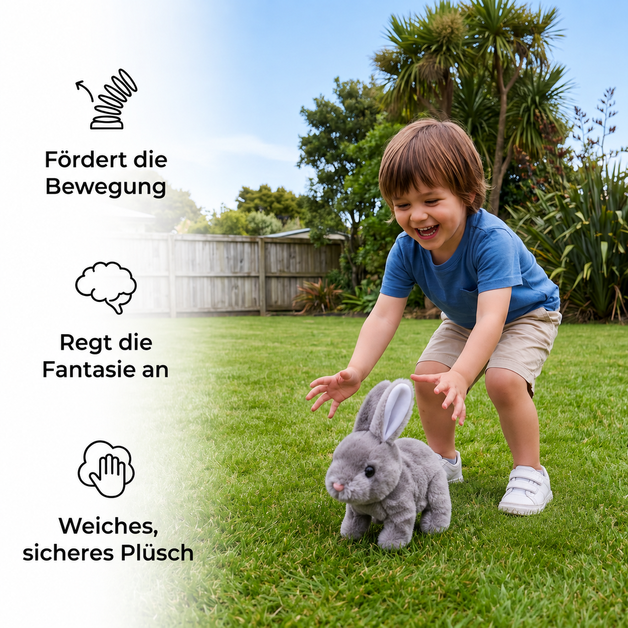 Bouncing Plush Bunny Toy