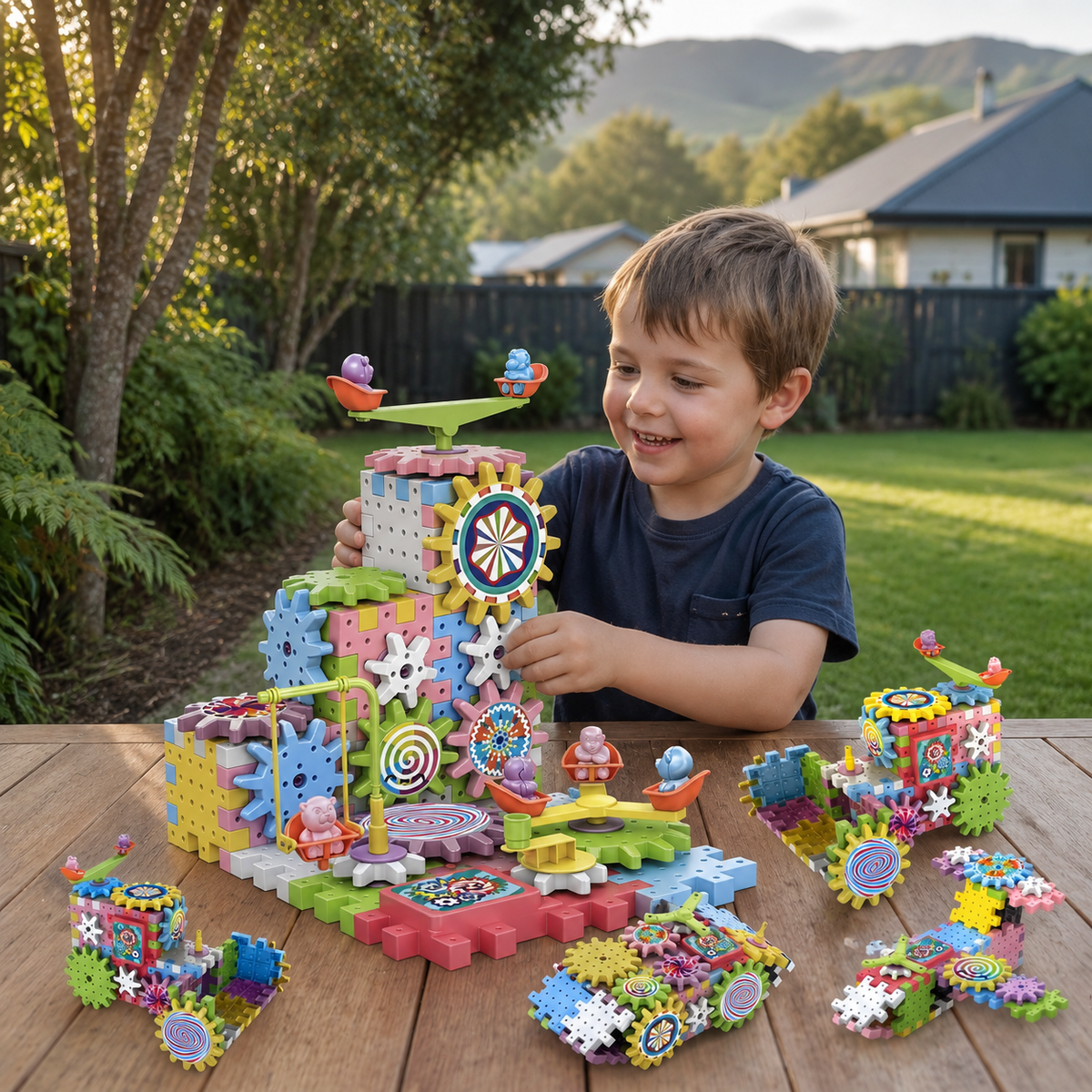 Rotating Montessori Building Blocks Toy