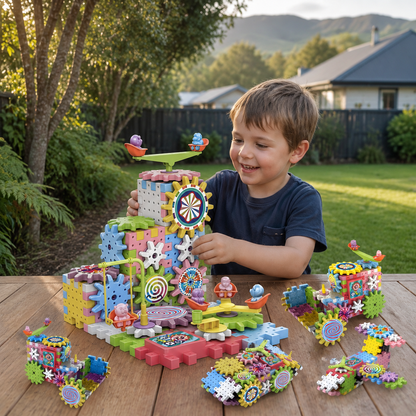 Rotating Montessori Building Blocks Toy