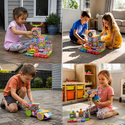Rotating Montessori Building Blocks Toy