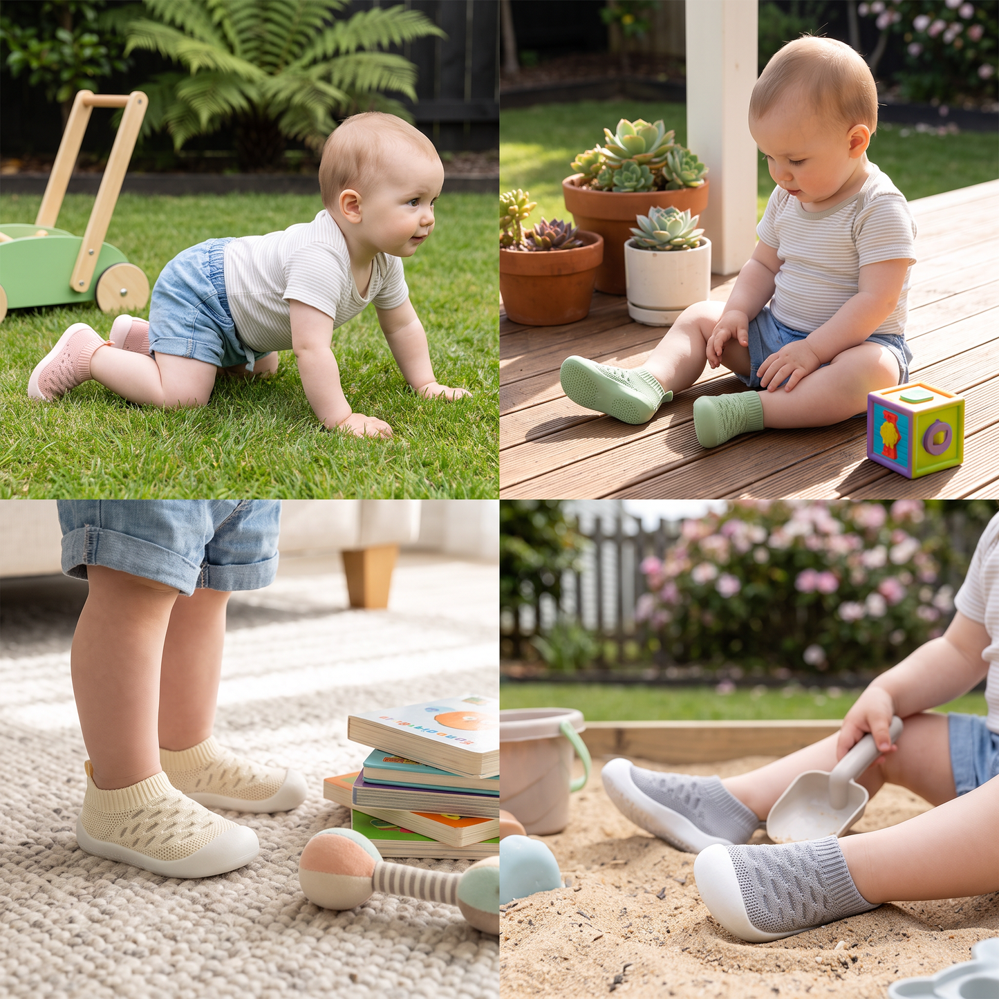 Knitted Barefoot Socks for Babies