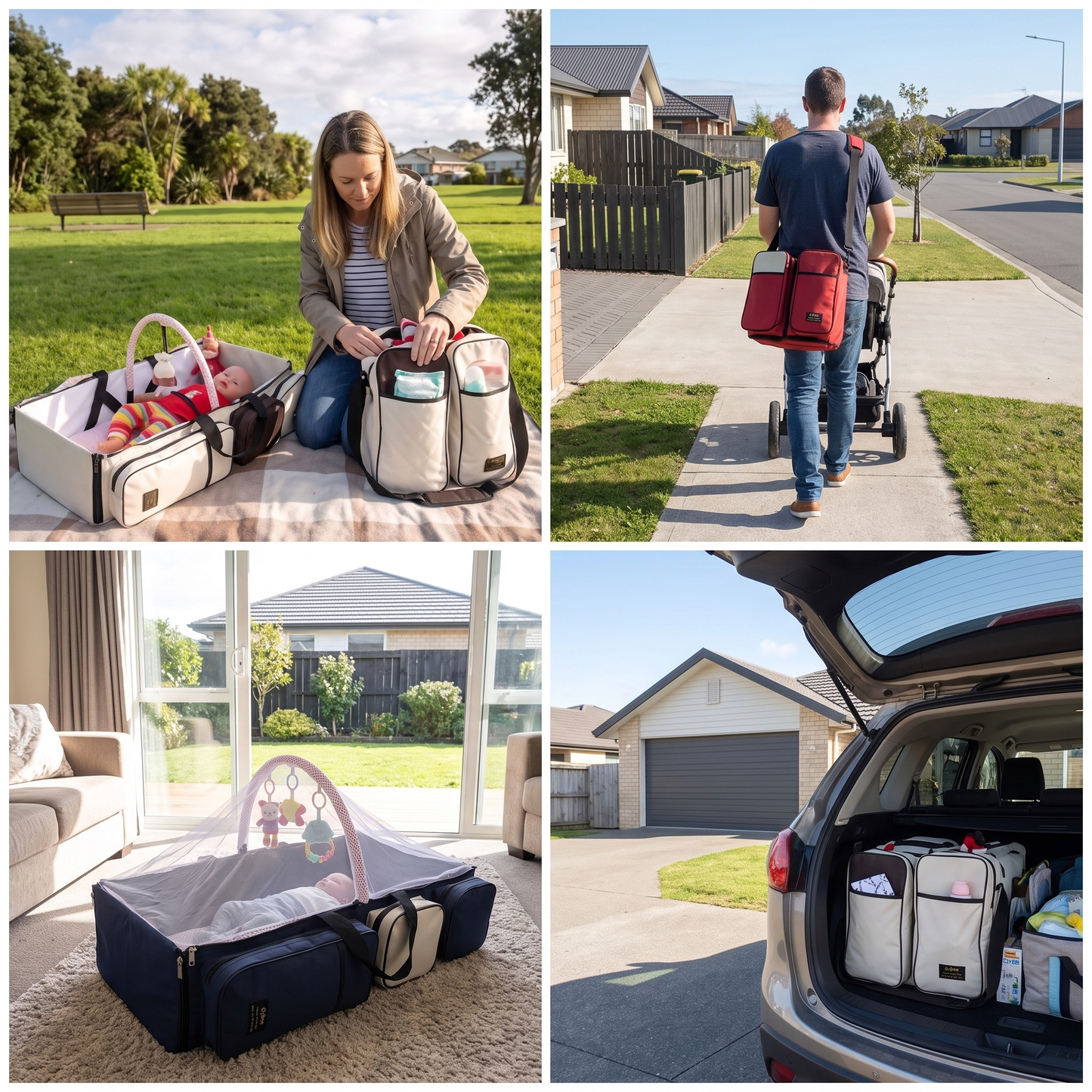 Practical Travel Bag for Babies and Parents