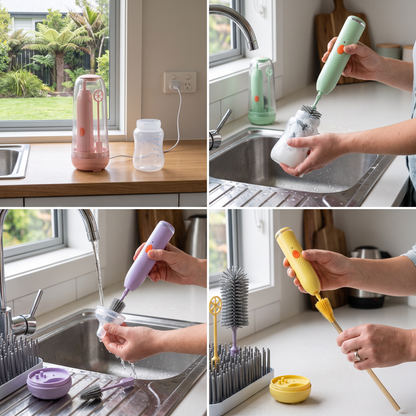 Multifunctional 6-in-1 Bottle Cleaner for Babies