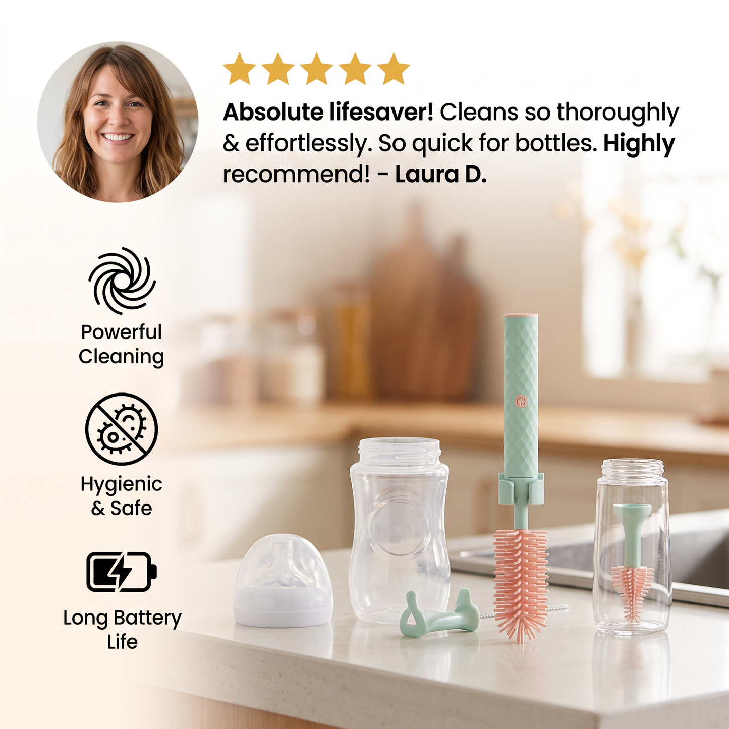 Electric Bottle Cleaner for Babies