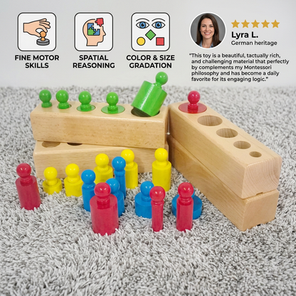 Montessori Colors and Numbers Learning Wooden Toy