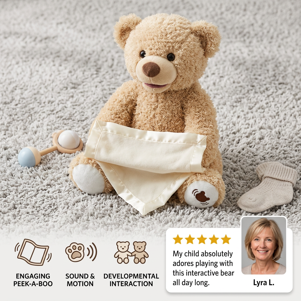 Peek-A-Boo-Teddy - Interactive Plush Toy