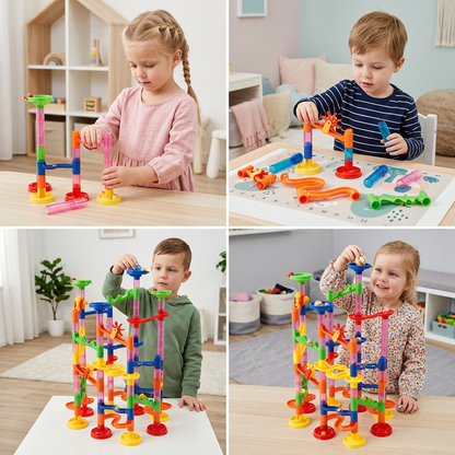 Building Block Marble Run Columns Playset