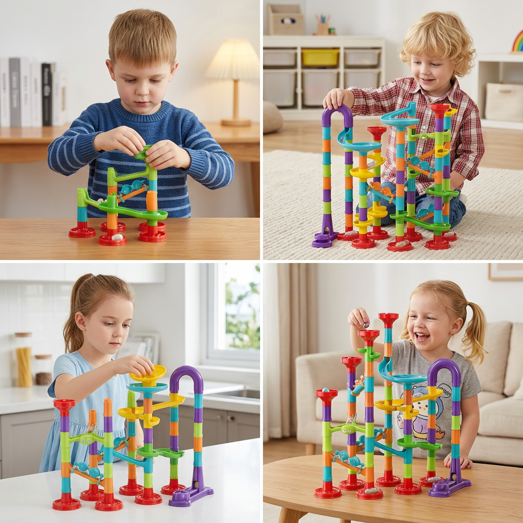 Column Marble Run Pipeline Set