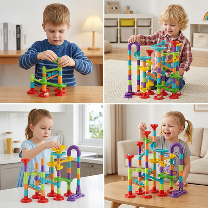 Column Marble Run Pipeline Set