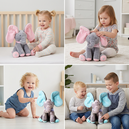 Peek-A-Boo-Elephant - Interactive Plush Toy