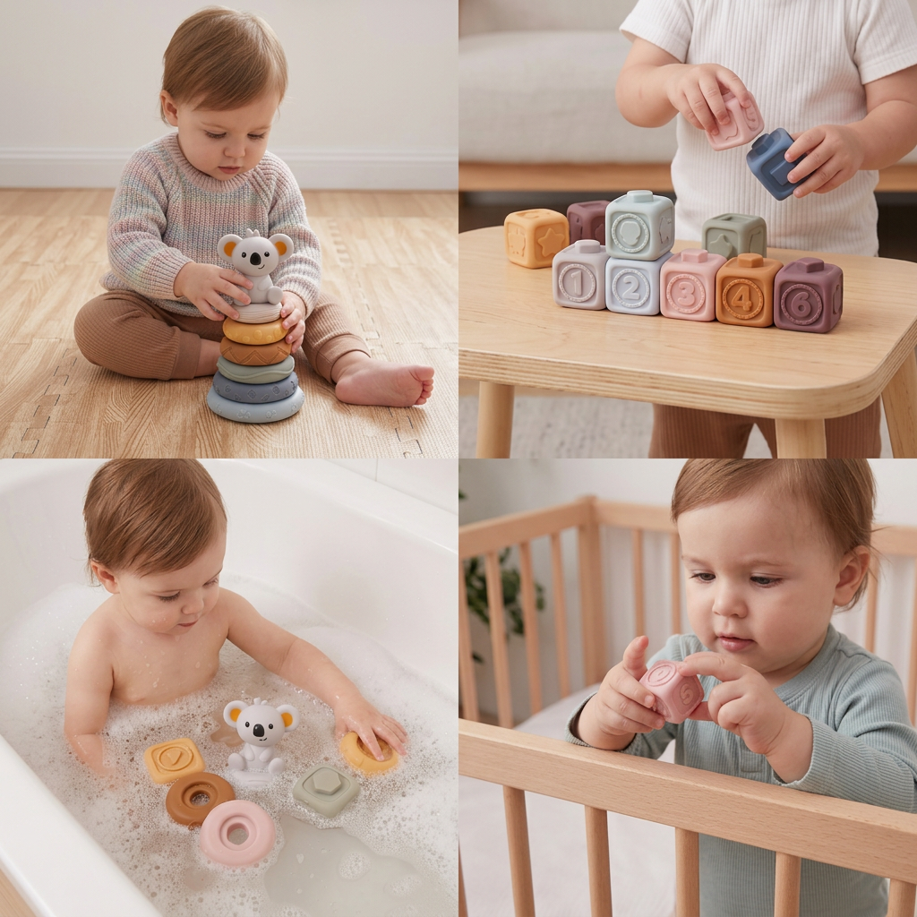 Baby Sensory Stacking Blocks
