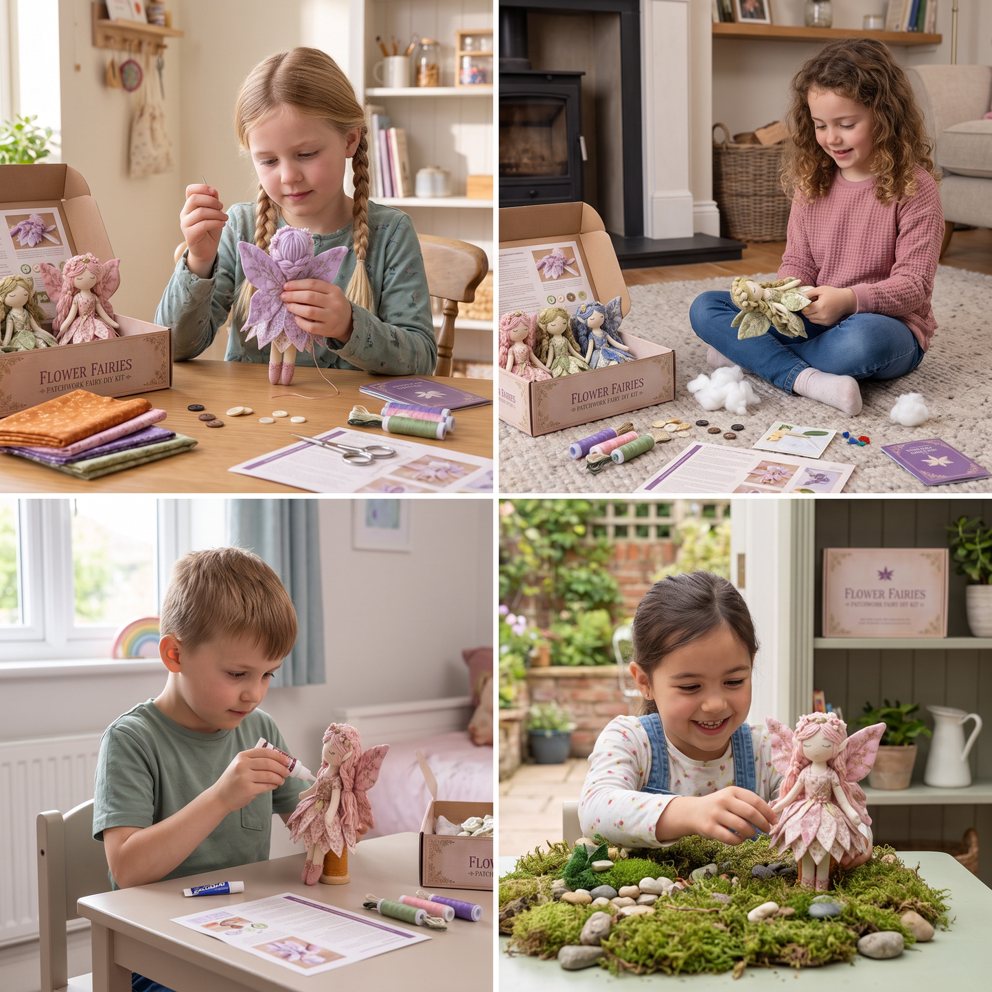 Fairy DIY Sewing Kit for Kids – Make Enchanting Fairy Dolls with Fabric, Accessories & Instructions