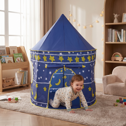 Starry Sky Kids Play Tent – Magical Castle for Little Adventurers (Indoor & Outdoor)