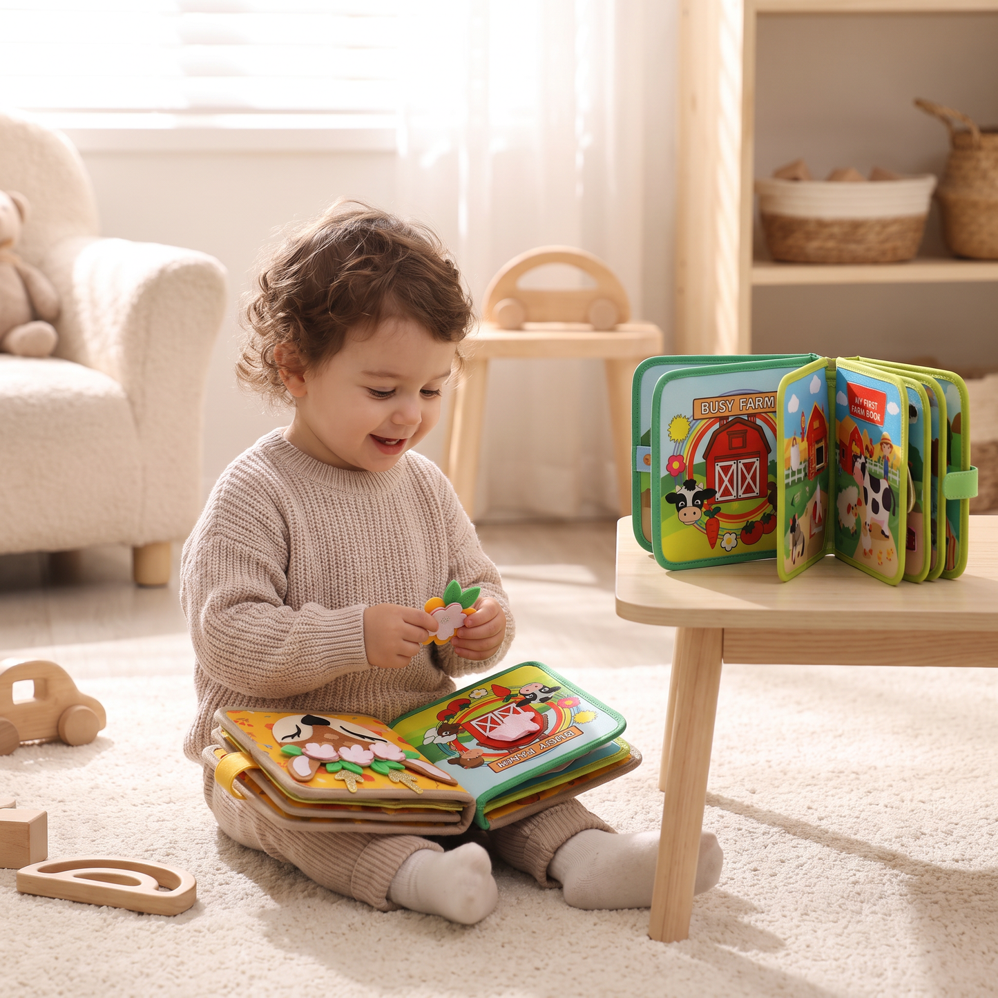 3-Piece Montessori Learning & Story Book Set for Kids