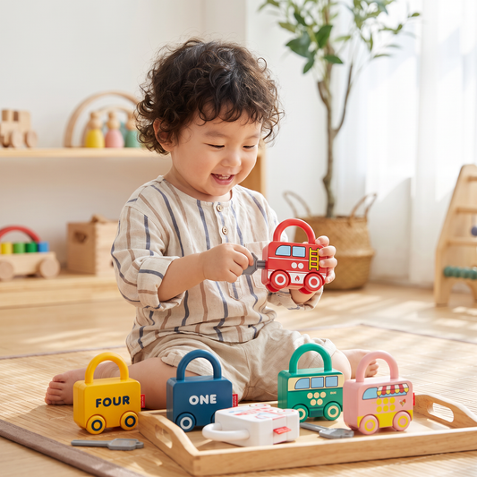 Montessori Key Lock - Patterns and Colours Toy