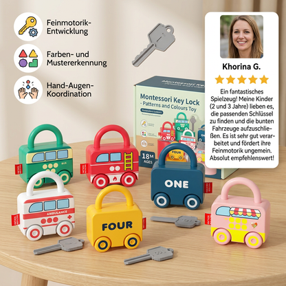Montessori Key Lock - Patterns and Colours Toy