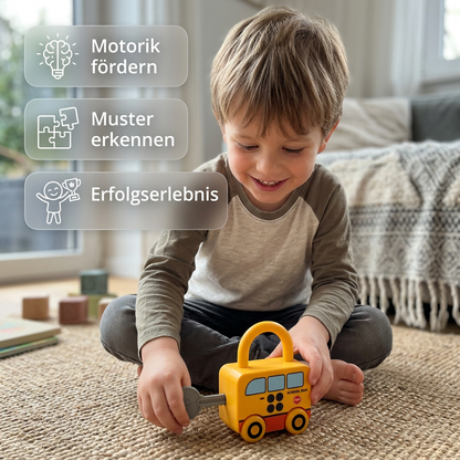 Montessori Key Lock - Patterns and Colours Toy