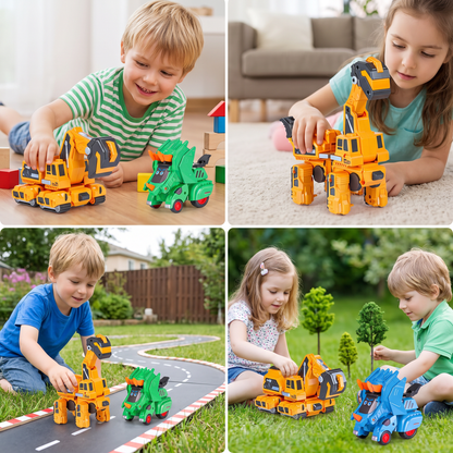 Transforming Dinosaur Cars