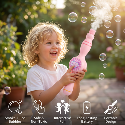 Smoke Bubble Machine Toy