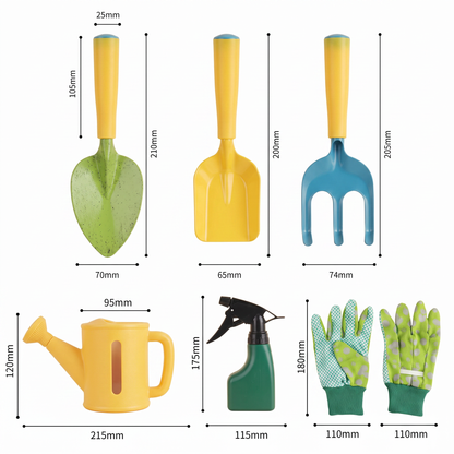 Safe Gardening Tool Set for Kids