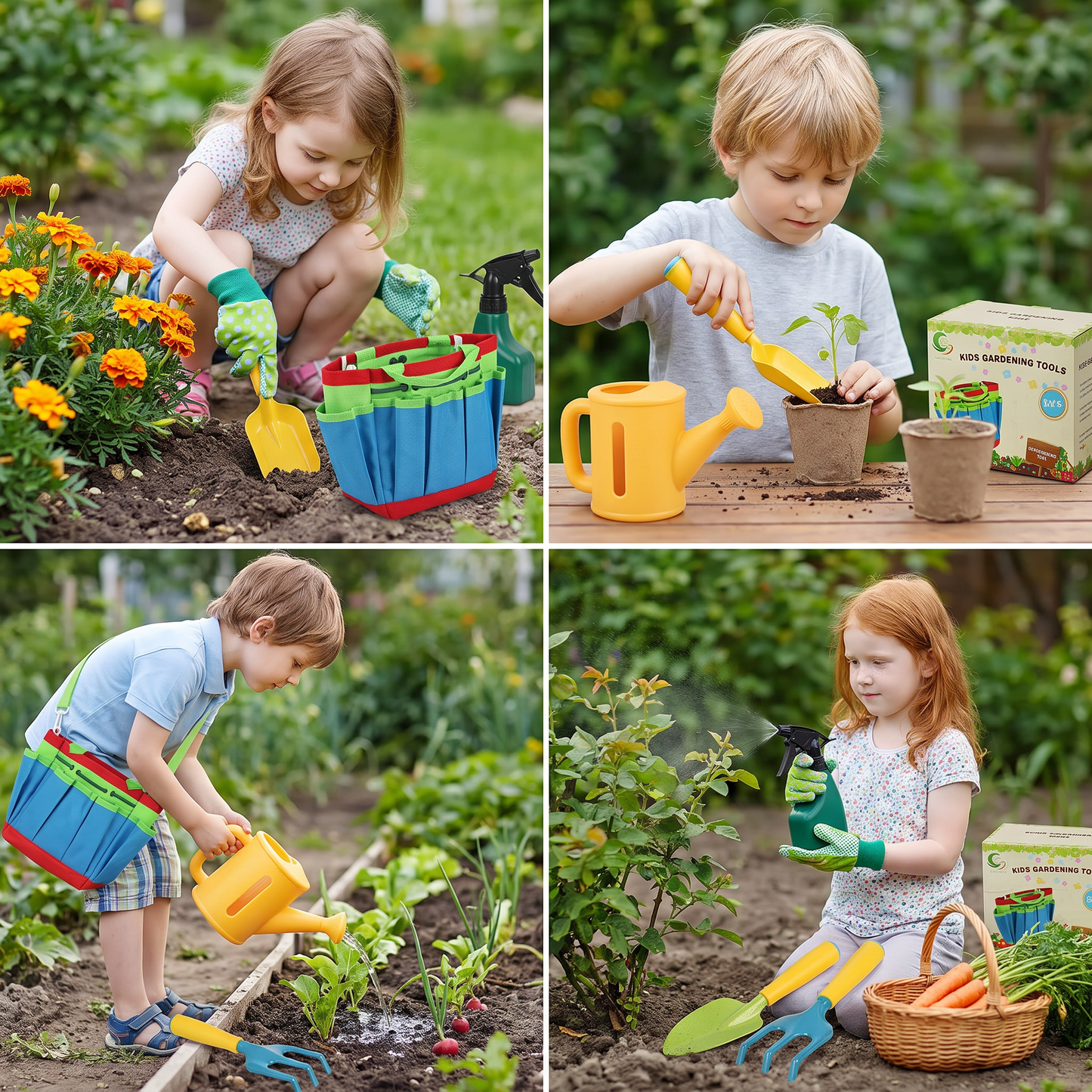 Safe Gardening Tool Set for Kids
