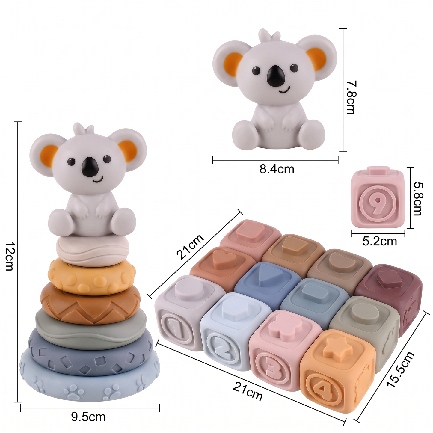 Baby Sensory Stacking Blocks