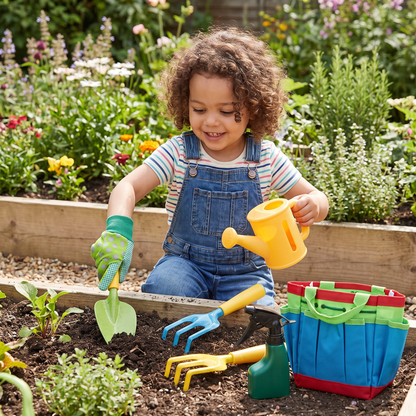 Safe Gardening Tool Set for Kids