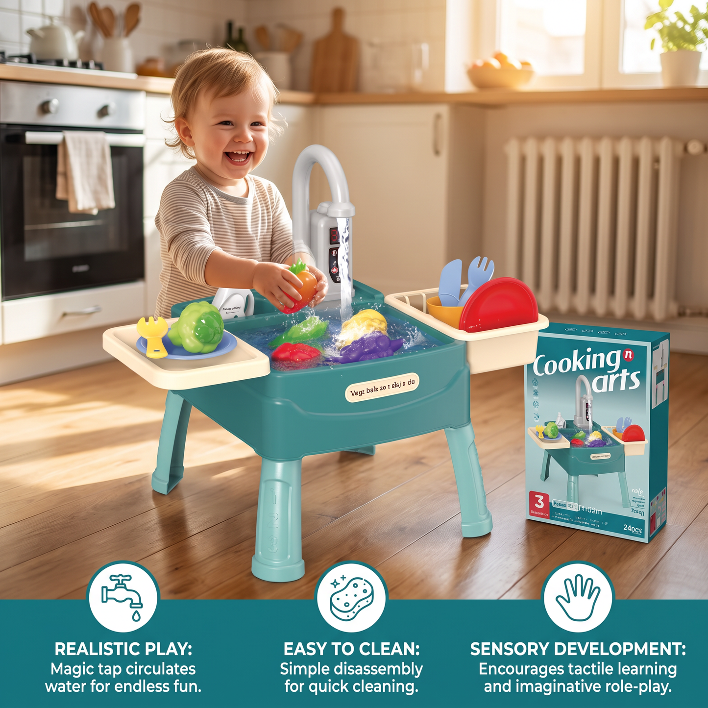 Water Wonder - Play kitchen with magic tap