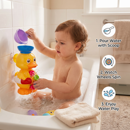 Water Wheel Bath Duck Toy