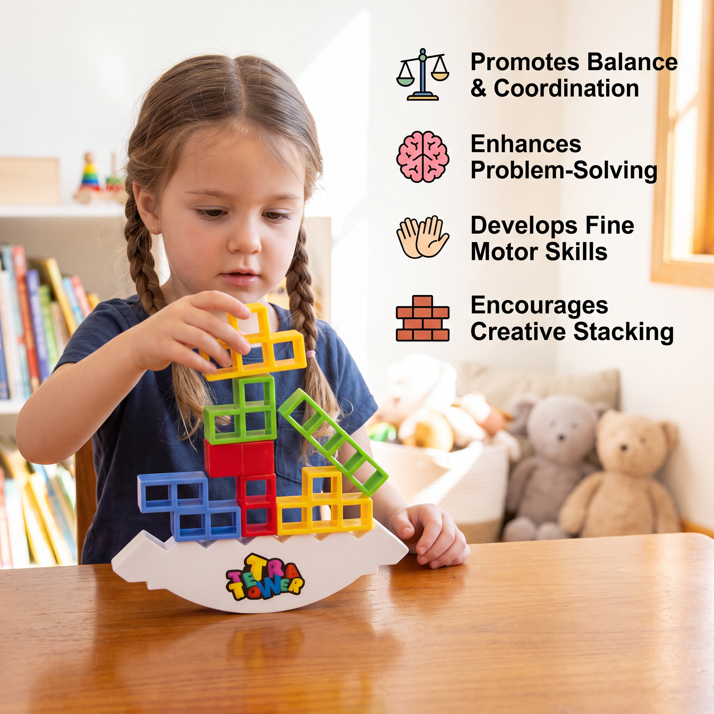 BlockTower - Balance Stacking Board