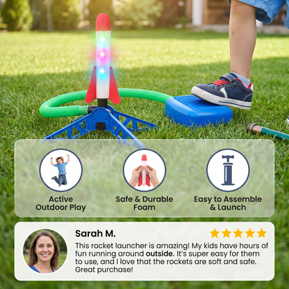 Children's foam rocket launcher