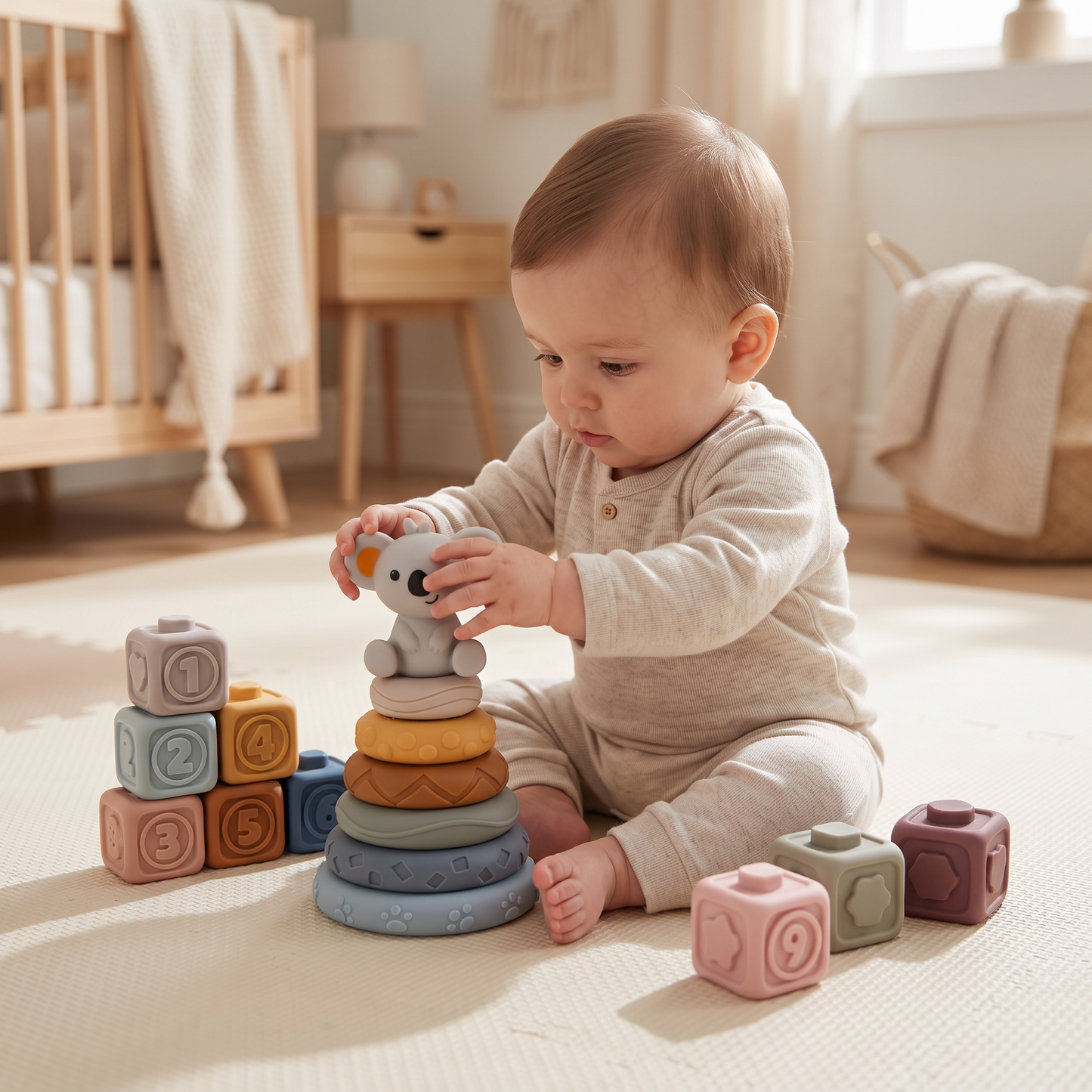 Baby Sensory Stacking Blocks