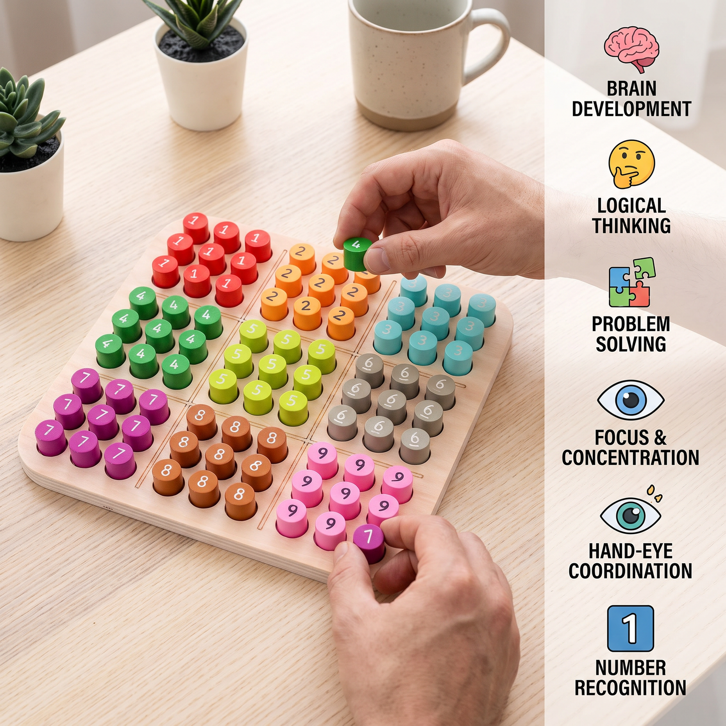 3D wooden sudoku - hours of fun and development