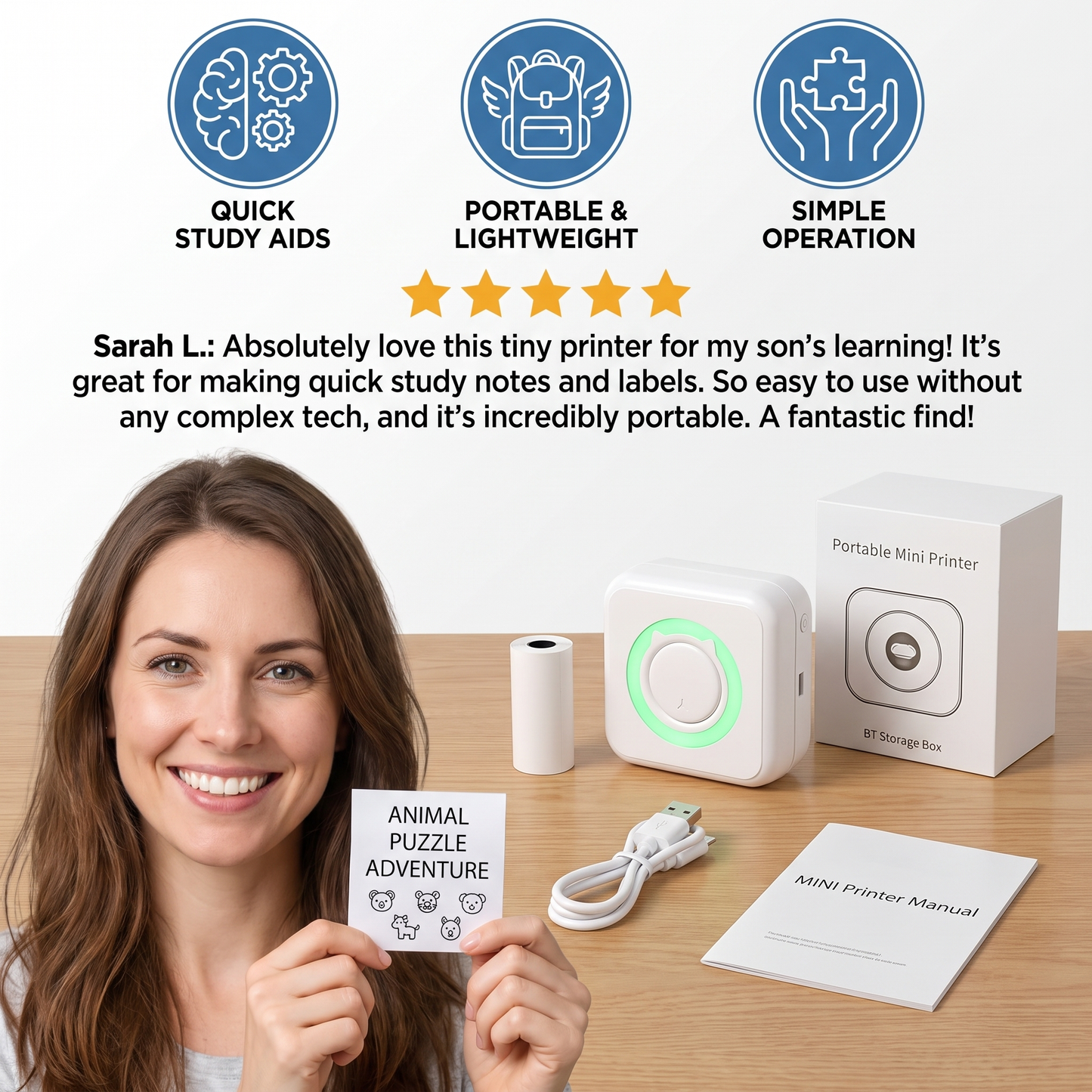 Kids Instant Photo Printer
